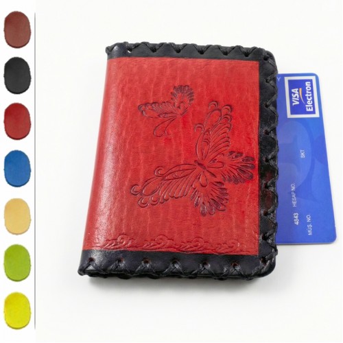 El Yapımı Deri Kartlık K-02